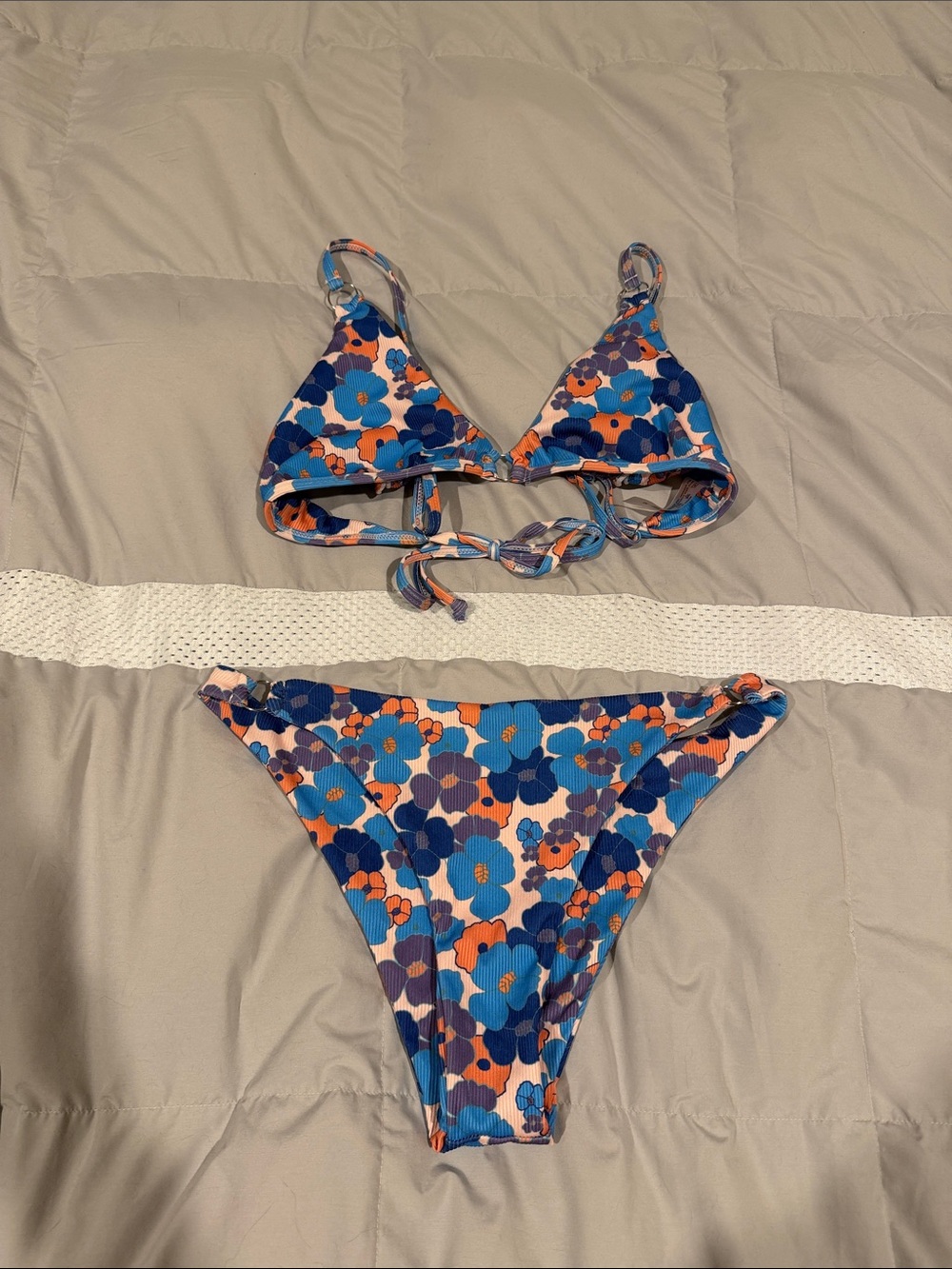 Floral Triangle Bikini Set